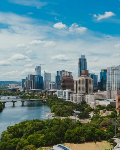Downtown Austin skyline with the Colorado River