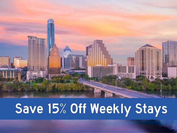 Save 15% off weekly stays